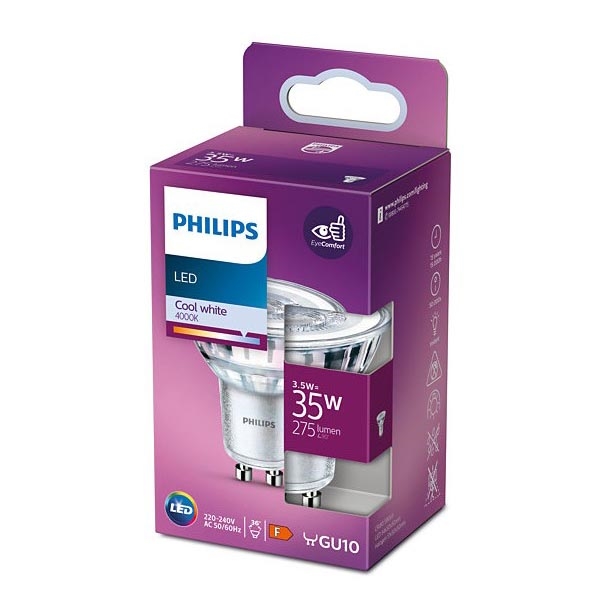 LED Žárovka Philips GU10/3,5W/230V 4000K