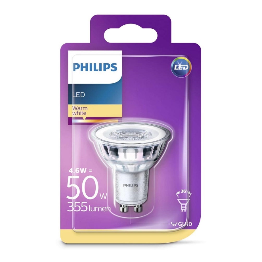 LED Žárovka Philips GU10/4,6W/230V 2700K