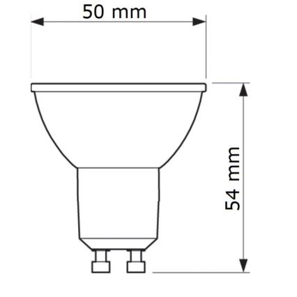 LED Žárovka Philips GU10/6,7W/230V 6500K