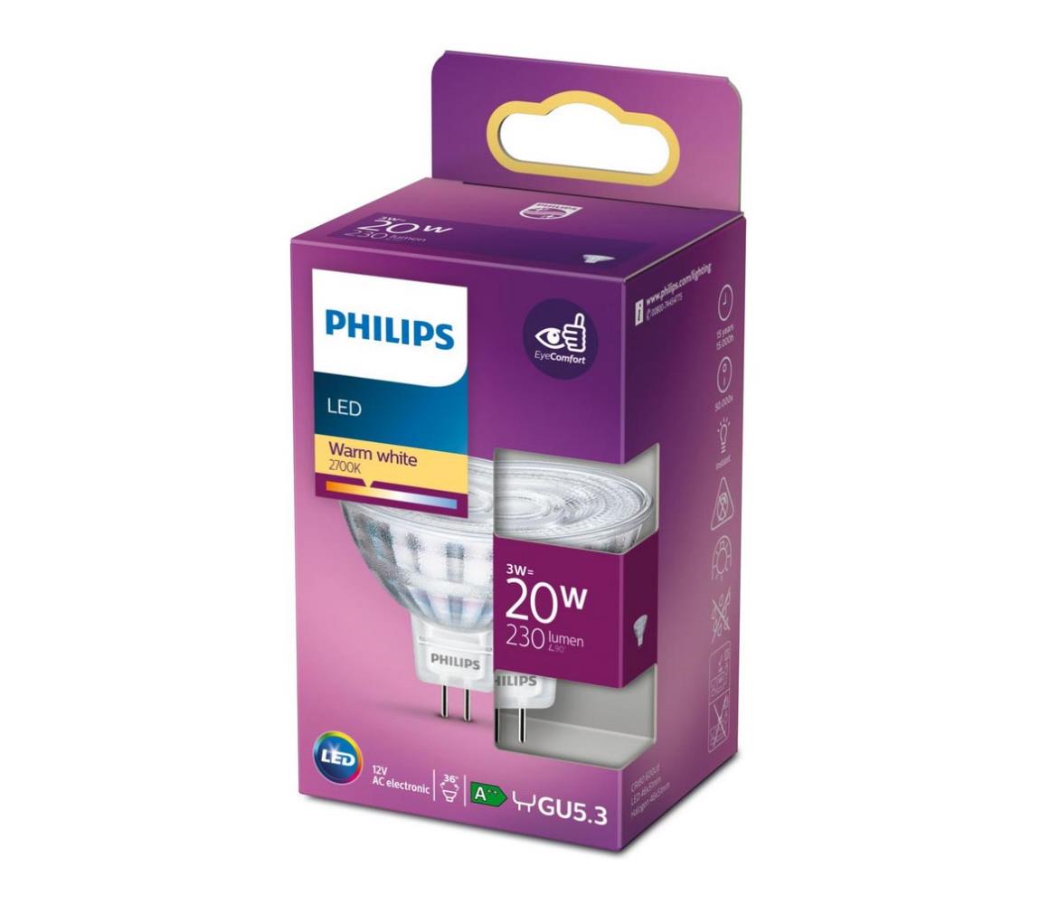 Philips LED Žárovka Philips GU5,3/3W/12V 2700K P4146