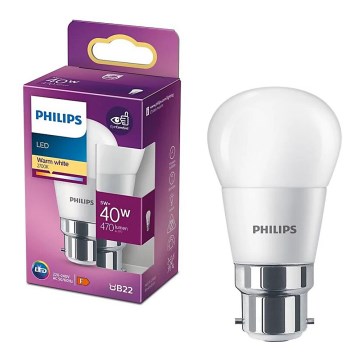 LED Žárovka Philips P45 B22/5W/230V 2700K