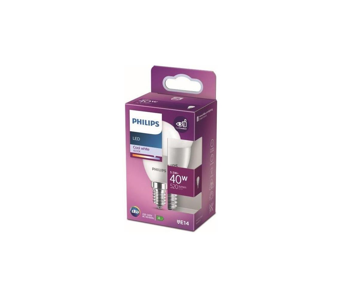 Philips LED Žárovka Philips P45 E14/5,5W/230V 4000K P5104