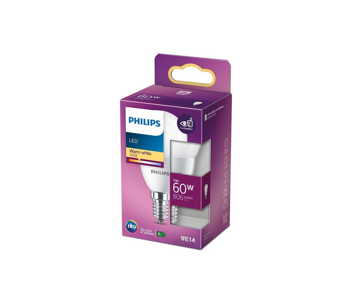Philips LED Žárovka Philips P48 E14/7W/230V 2700K P5097