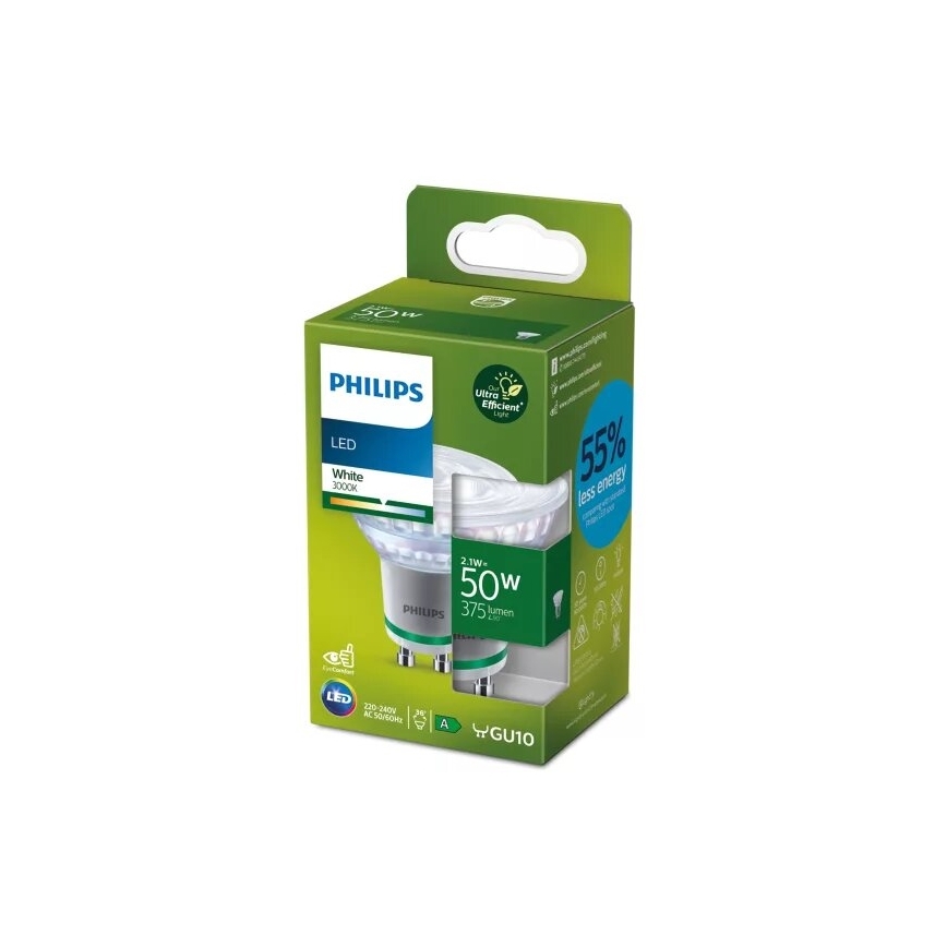 LED Žárovka Philips PAR16 GU10/2,1W/230V 3000K