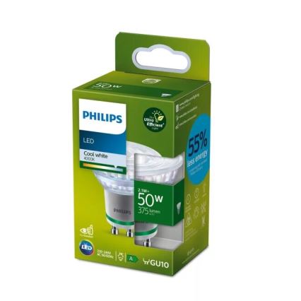 LED Žárovka Philips PAR16 GU10/2,1W/230V 4000K