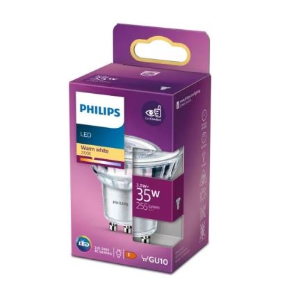 LED Žárovka Philips PAR16 GU10/3,5W/230V 2700K