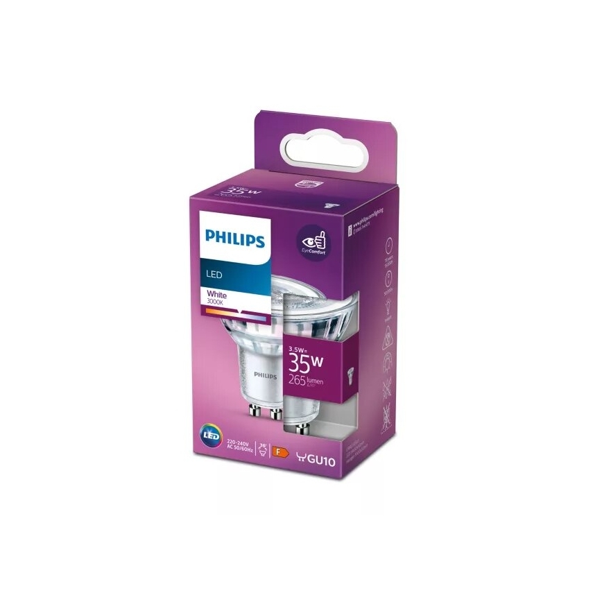 LED Žárovka Philips PAR16 GU10/3,5W/230V 3000K