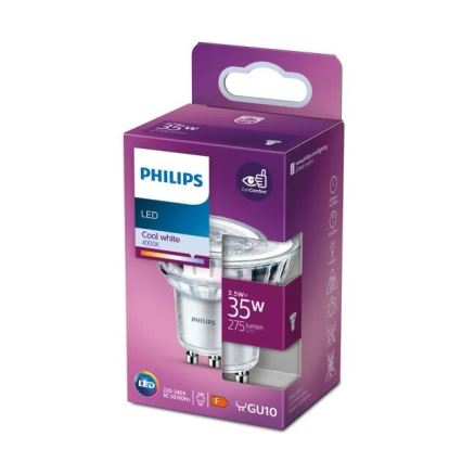 LED Žárovka Philips PAR16 GU10/3,5W/230V 4000K