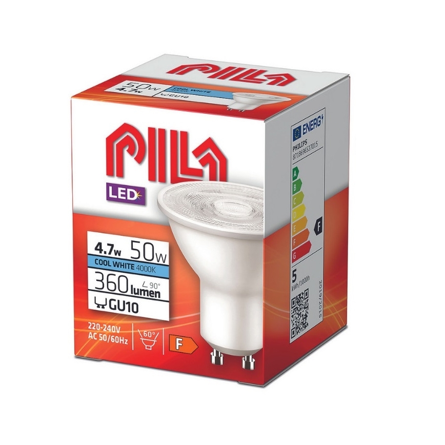 LED Žárovka Philips Pila PAR16 GU10/4,7W/230V 4000K