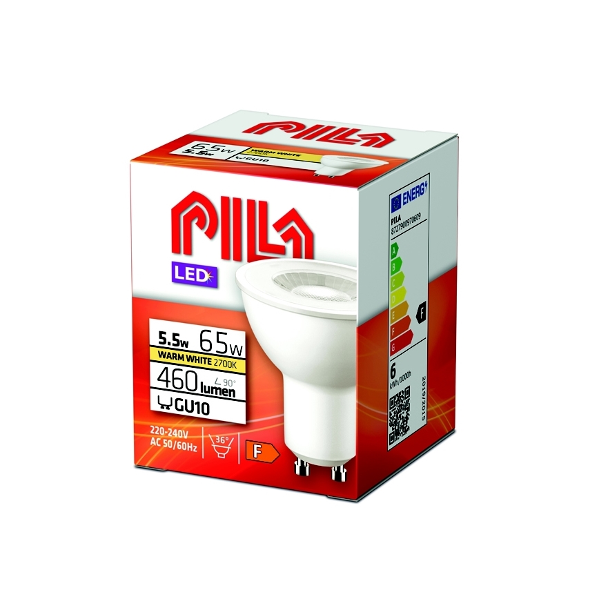 LED Žárovka Philips Pila PAR16 GU10/5,5W/230V 2700K