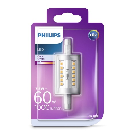 LED Žárovka Philips R7S/7,5W/230V 4000K 79 mm