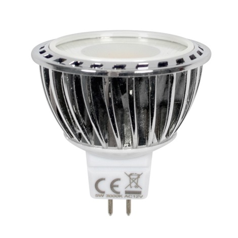LED Žárovka PREMIUM GU5,3/MR16/5W/12V 3000K