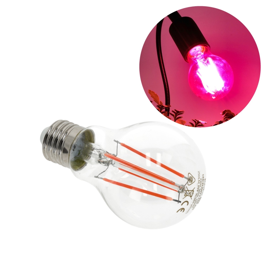 LED Žárovka pro růst rostlin VITABLOOM E27/8W/230V 1200K - Brilagi
