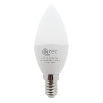 LED Žárovka Qtec C35 E14/5W/230V 4200K