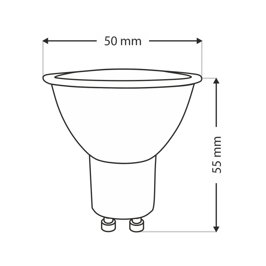 LED Žárovka Qtec GU10/8W/230V 2700K