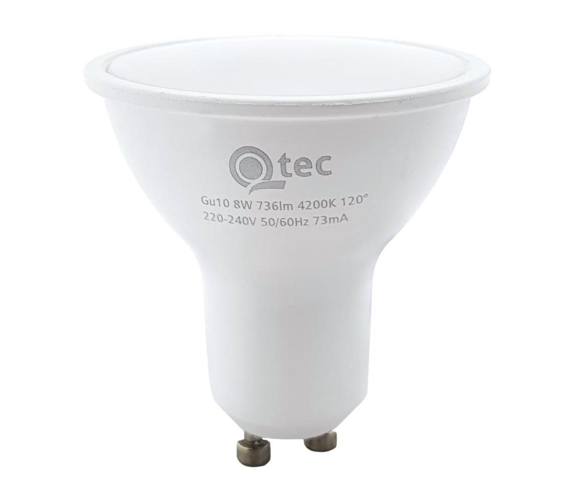 LED Žárovka Qtec GU10/8W/230V 4200K