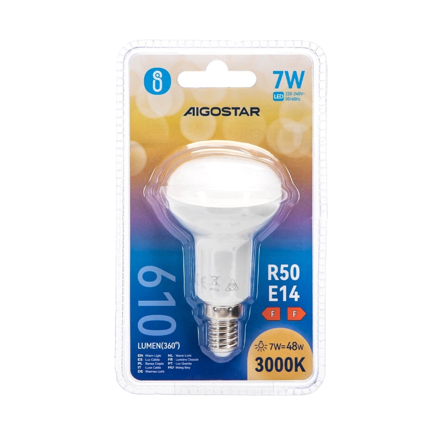 LED Žárovka R50 E14/7W/230V 3000K - Aigostar