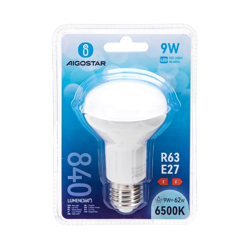 LED Žárovka R63 E27/9W/230V 6500K - Aigostar