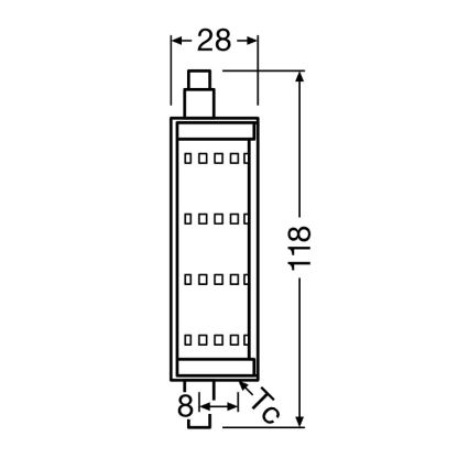 LED Žárovka R7s/13W/230V 2700K 118 mm - Osram
