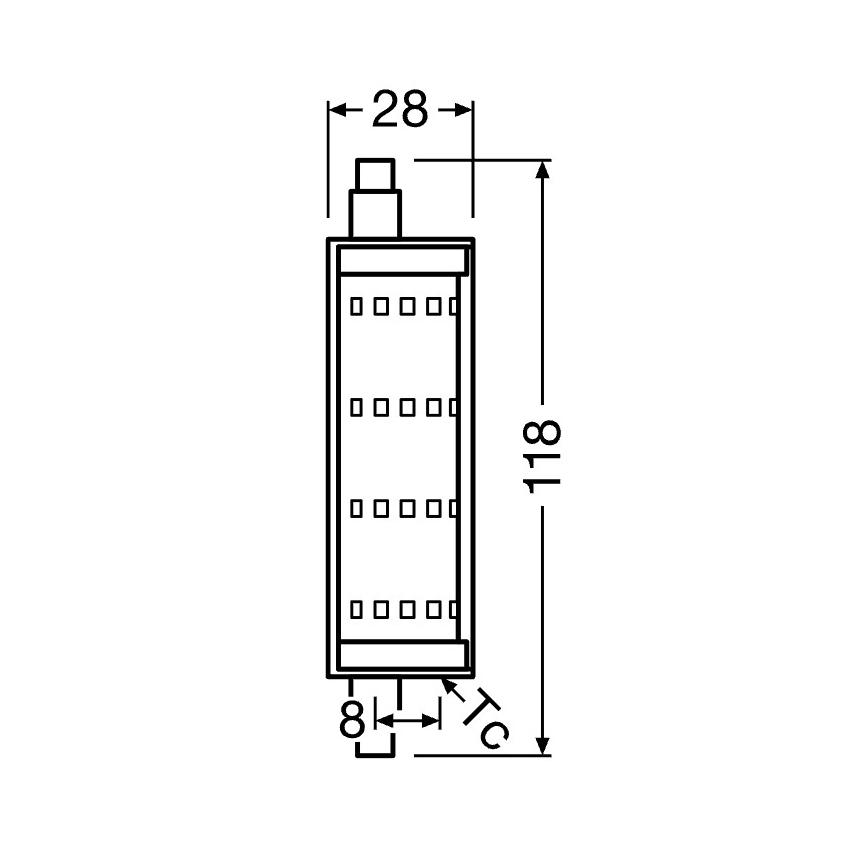 LED Žárovka R7s/13W/230V 2700K 118 mm - Osram