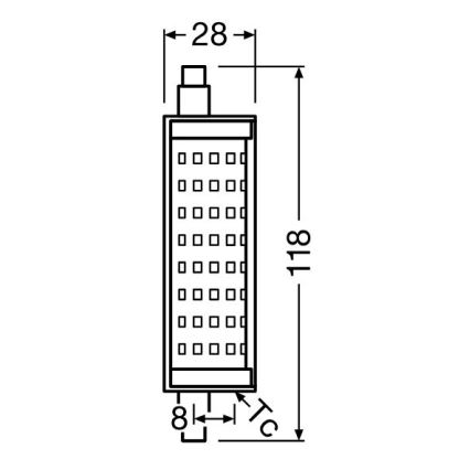 LED Žárovka R7s/16W/230V 2700K 118 mm - Osram