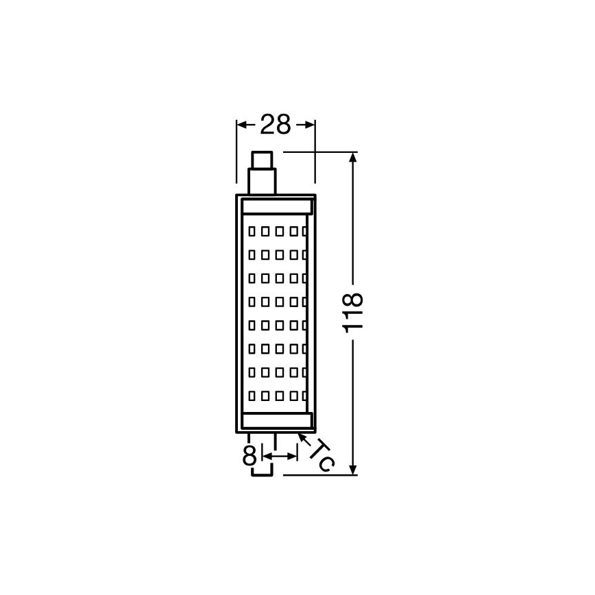 LED Žárovka R7s/16W/230V 2700K 118 mm - Osram