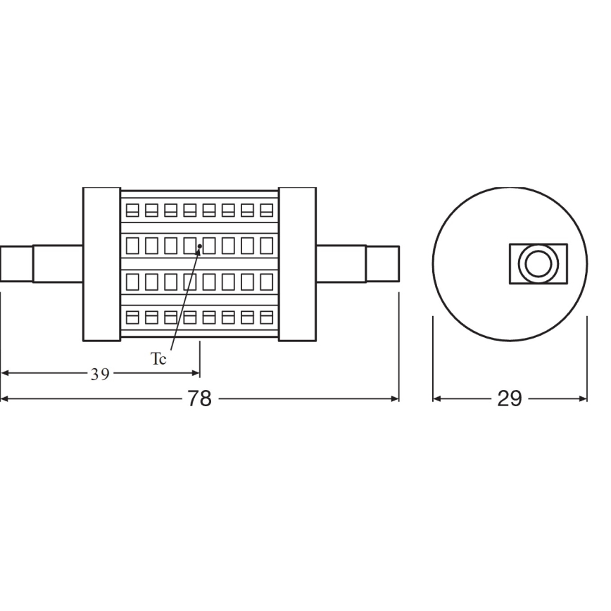 LED Žárovka R7s/7,3W/230V 2700K 78 mm - Osram