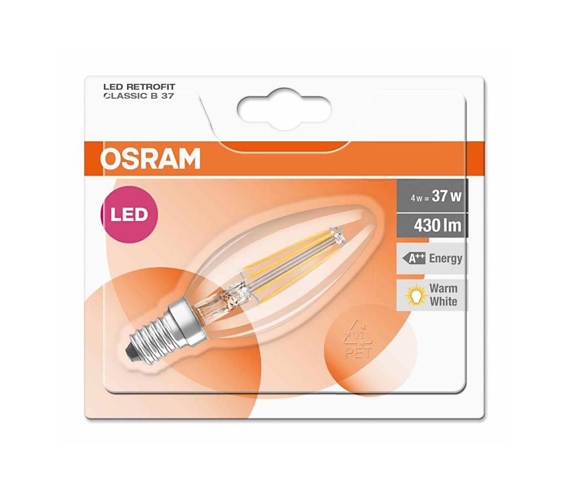 Osram LED Žárovka RETROFIT E14/4W/230V 2700K