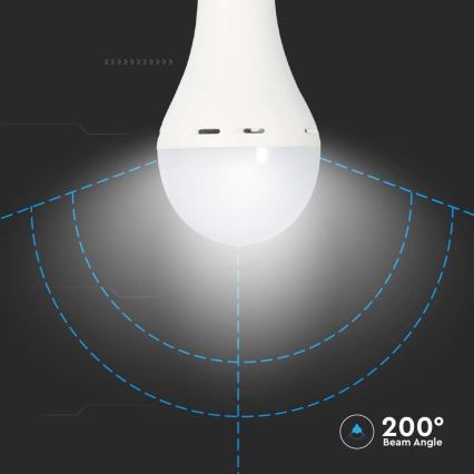LED Žárovka s nouzovým režimem A70 E27/9W/230V 4000K