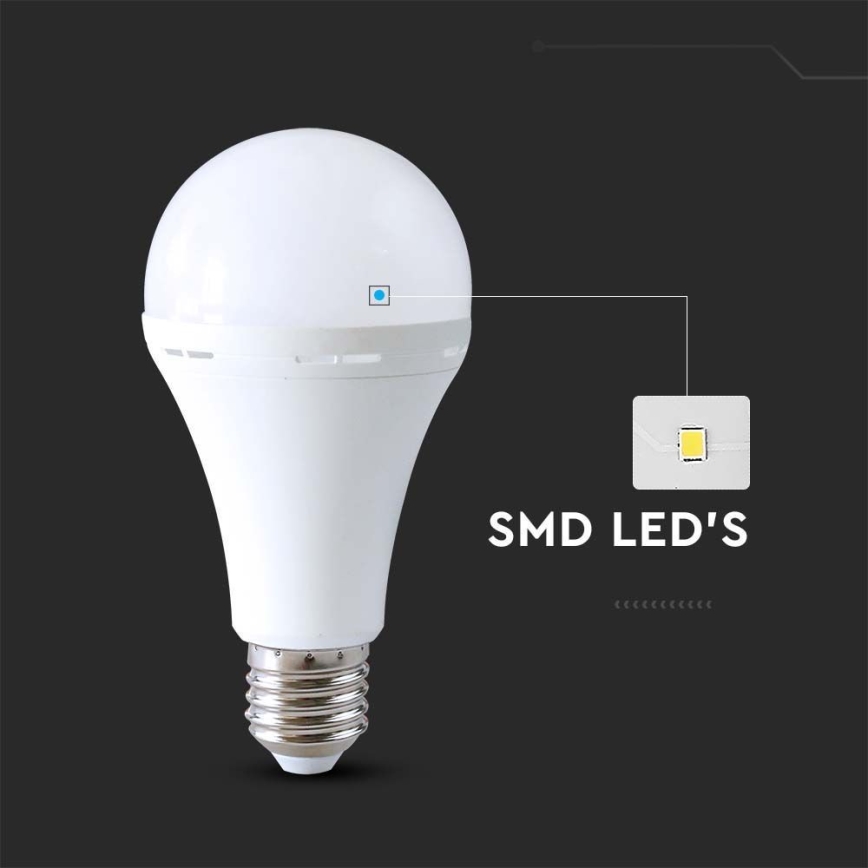 LED Žárovka s nouzovým režimem A80 E27/12W/230V 4000K