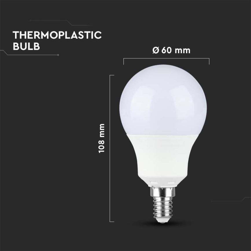 LED Žárovka SAMSUNG CHIP A60 E14/8,5W/230V 4000K