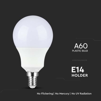 LED Žárovka SAMSUNG CHIP A60 E14/8,5W/230V 6500K