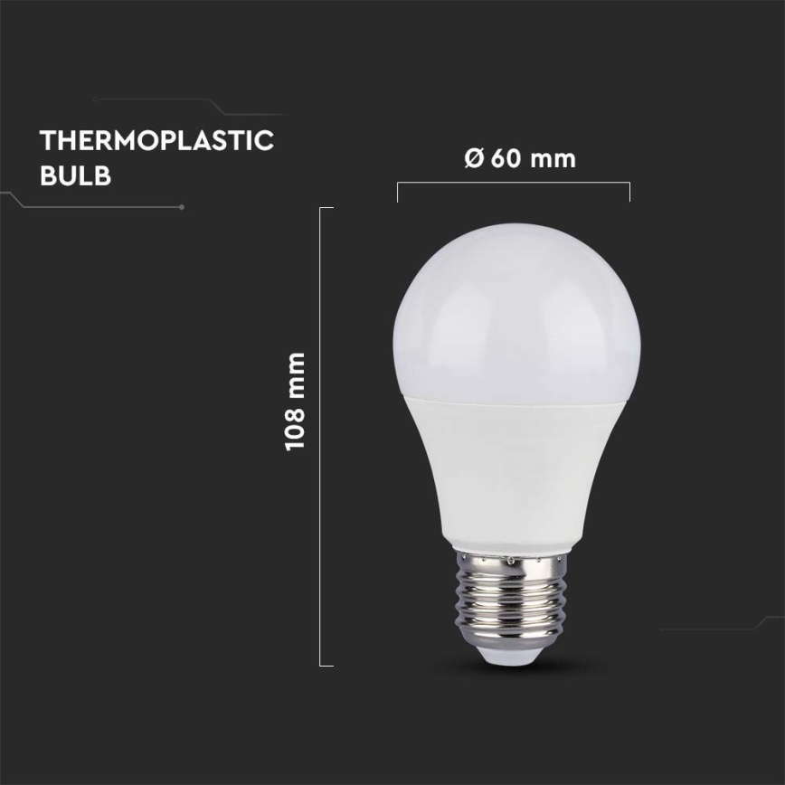 LED Žárovka SAMSUNG CHIP A60 E27/8,5W/230V 6500K