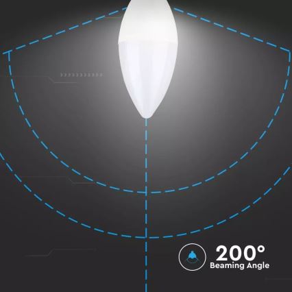 LED Žárovka SAMSUNG CHIP C37 E14/5,5W/230V 4000K