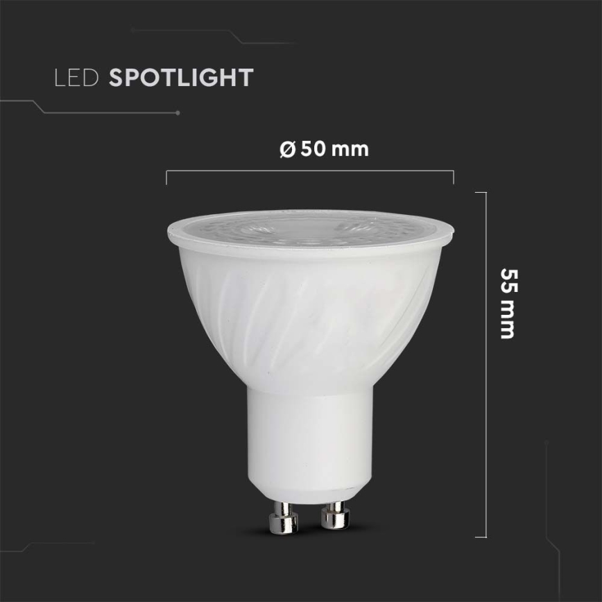LED Žárovka SAMSUNG CHIP GU10/6W/230V 3000K