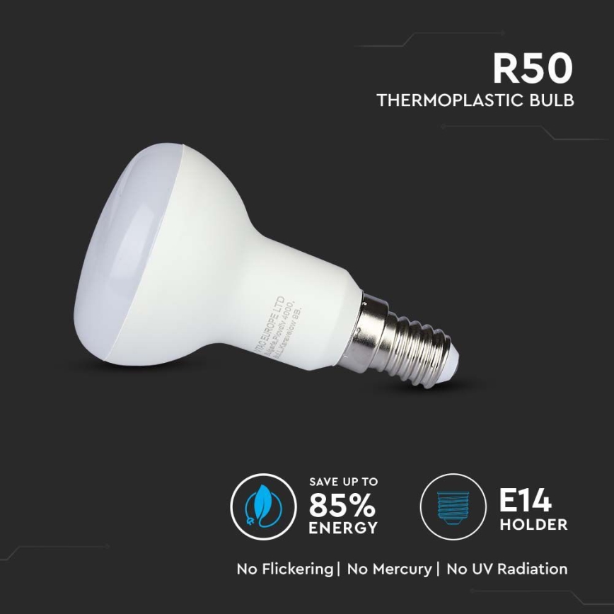 LED Žárovka SAMSUNG CHIP R50 E14/4,8W/230V 6500K