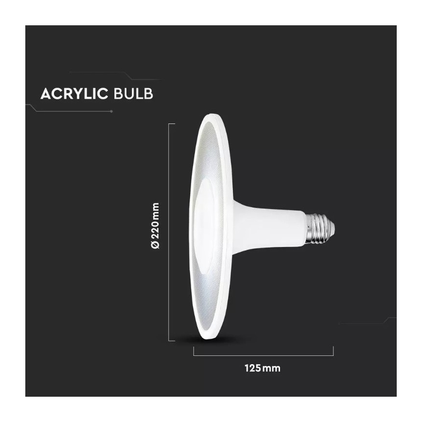 LED Žárovka SAMSUNG CHIP UFO E27/18W/230V 120° 6400K