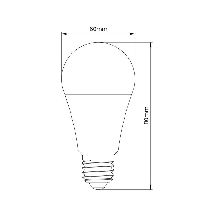 LED Žárovka se senzorem pohybu a soumraku A60 E27/9W/230V 3000K
