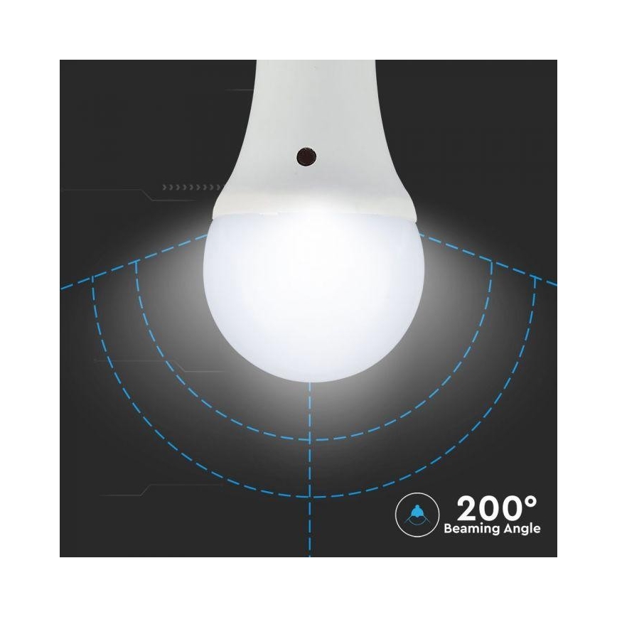 LED Žárovka se soumrakovým senzorem E27/9W/230V 2700K