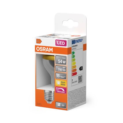 LED Žárovka se zrcadlovým vrchlíkem SUPERSTAR E27/7W/230V 2700K zlatá - Osram
