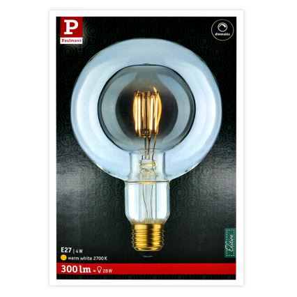 LED Žárovka SHAPE G125 E27/4W/230V 2700K - Paulmann 28763