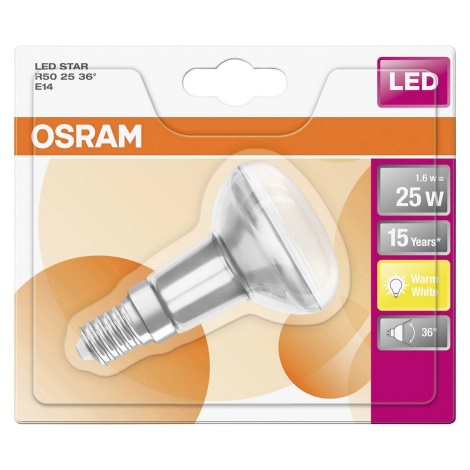 LED Žárovka STAR E14/1,6W/230V 2700K - Osram