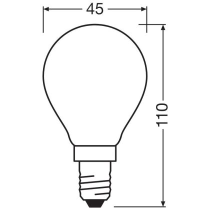 LED Žárovka STAR E14/6,5W/230V 2700K - Osram