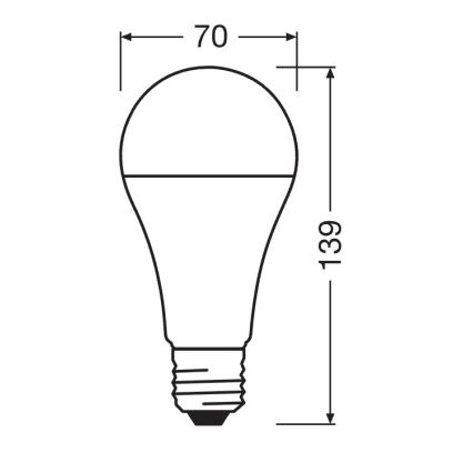 LED Žárovka STAR E27/19W/230V 6500K - Osram