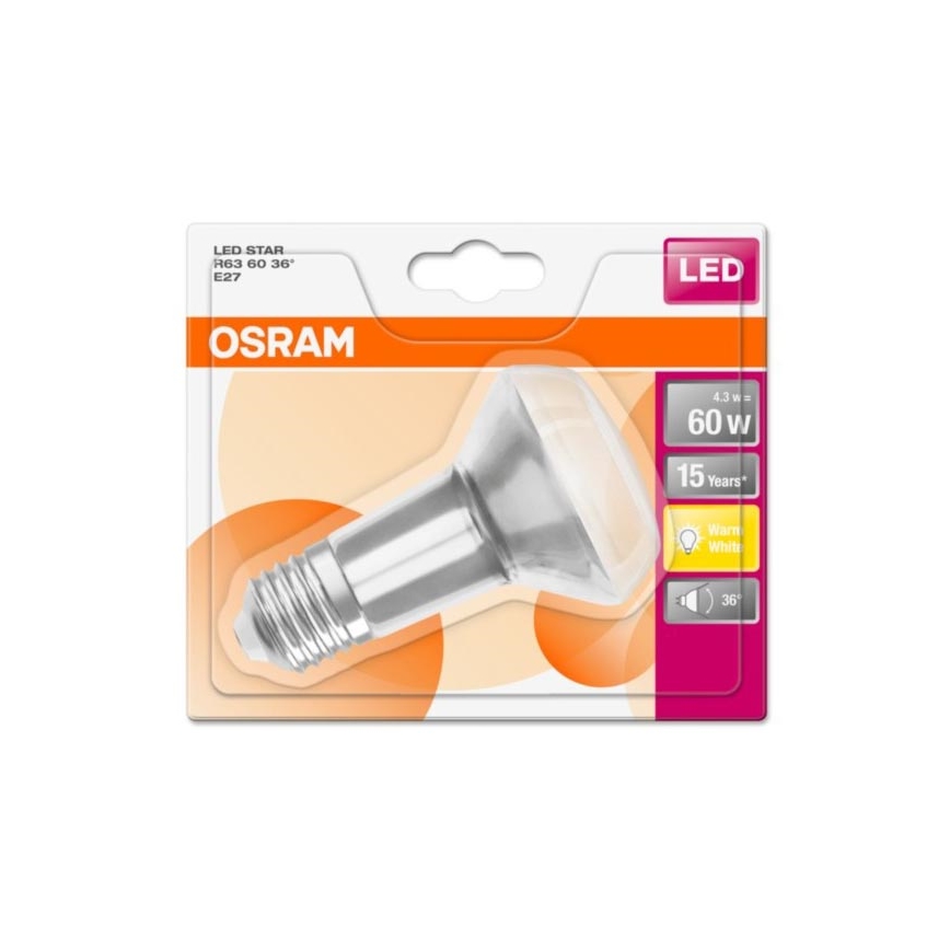 LED Žárovka STAR E27/4,3W/230V 2700K - Osram