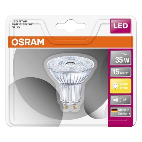 LED Žárovka STAR GU10/3W/230V 2700K - Osram