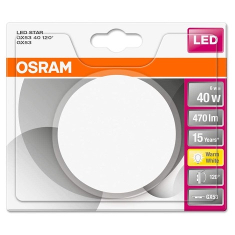 LED Žárovka STAR GX53/6W/230V 4000K - Osram