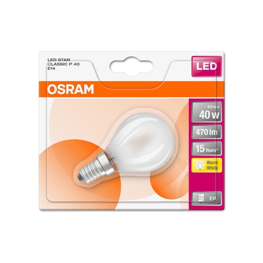 LED Žárovka STAR P40 E14/4W/230V 2700K - Osram