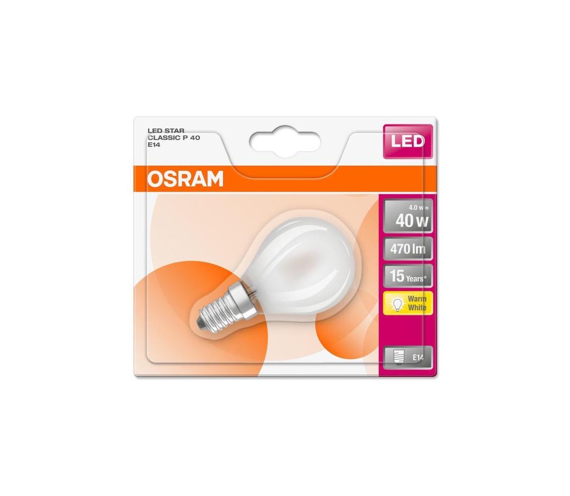 Osram LED Žárovka STAR P40 E14/4W/230V 2700K