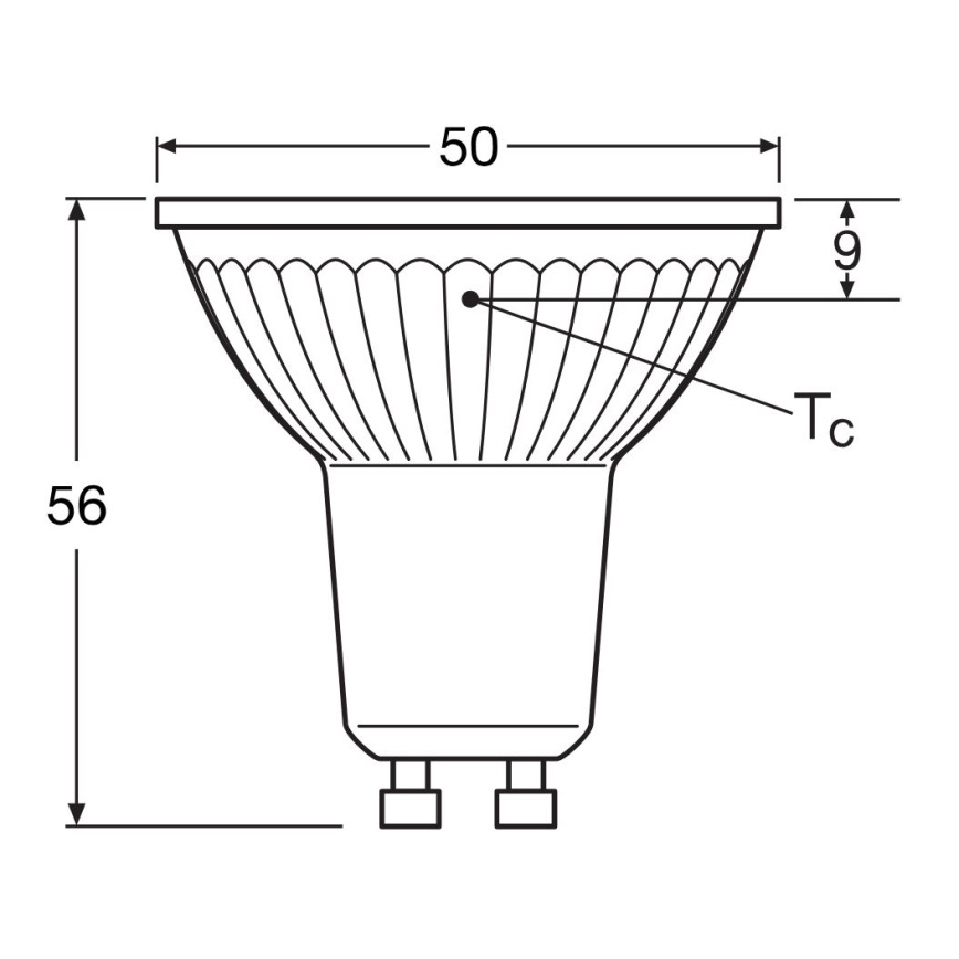 LED Žárovka STAR PAR16 GU10/4,3W/230V 4000K 120° - Osram